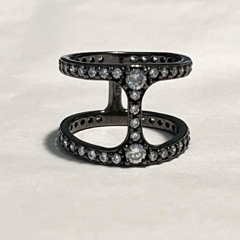Italy 925 negative space ring